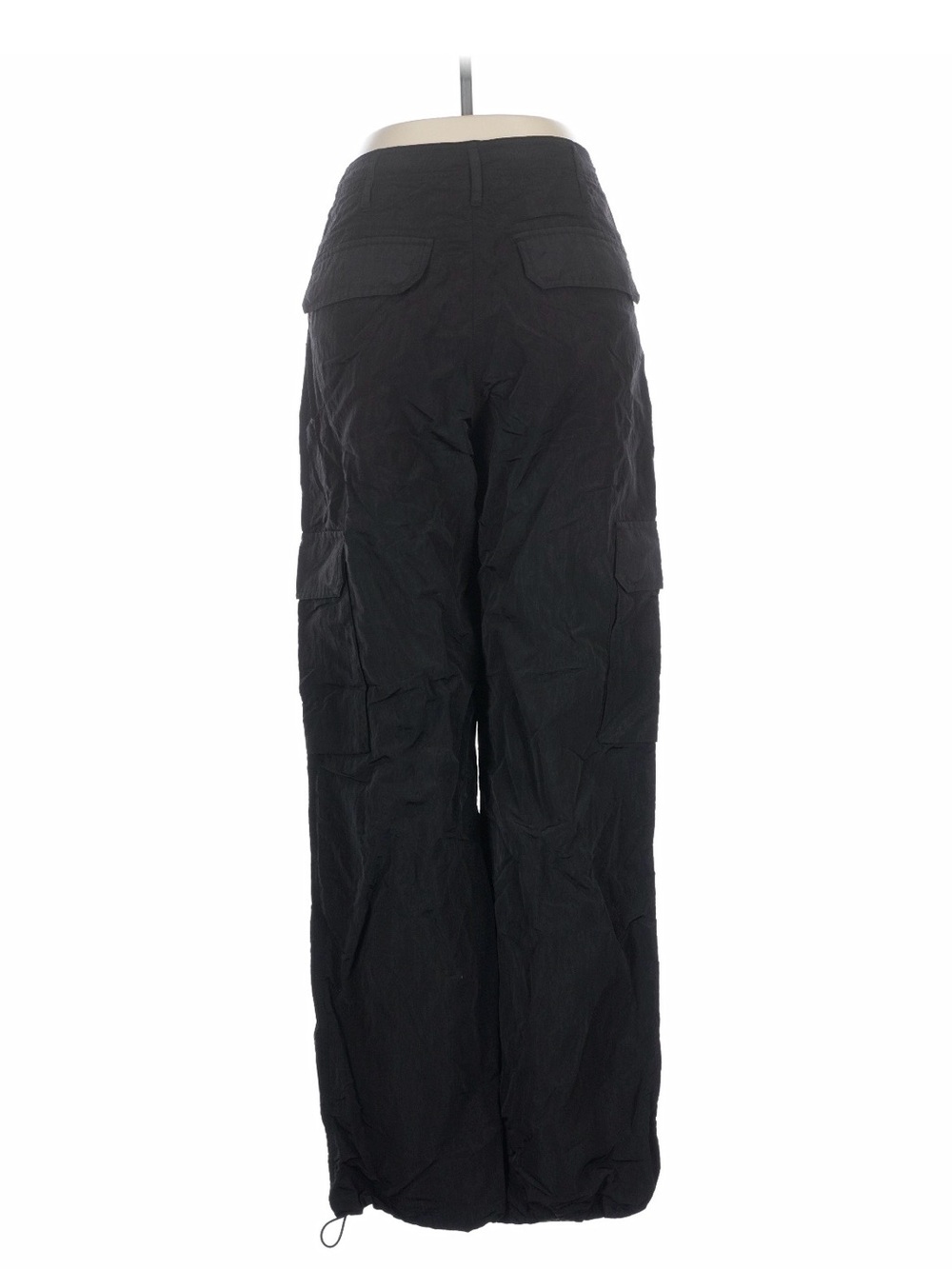 Olivaceous Black Wide-Leg Cargo Pants - Picture 3 of 3